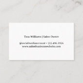 Haarsalontools | Beauty-Produkte Visitenkarte (Rückseite)