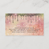 Haarsalontools | Glitzer Star Dust Visitenkarte (Rückseite)