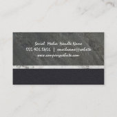 Haarschere | Salon Logo Visitenkarte (Rückseite)
