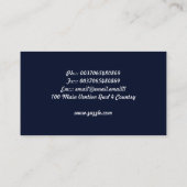 Haarschere-Visitenkarten Visitenkarte (Rückseite)