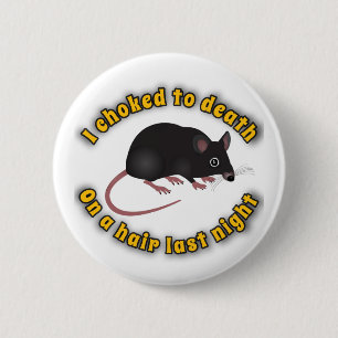 Haarschmerzknopf Button