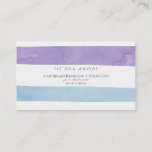 Haarschminke pastellfarben Wasserfarbe lila aquama Visitenkarte (Rückseite)