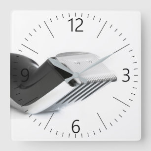 Haarschneider Quadratische Wanduhr