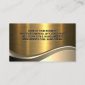 Haarschneider | Stachelrost | Gold Visitenkarte (Rückseite)