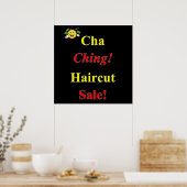 Haarschnitt-Angebot Poster Matt (Küche)