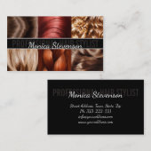 Haarschnitt-Stylist-Friseur-Trendy Geschäfts-Karte Visitenkarte (Vorne/Hinten)