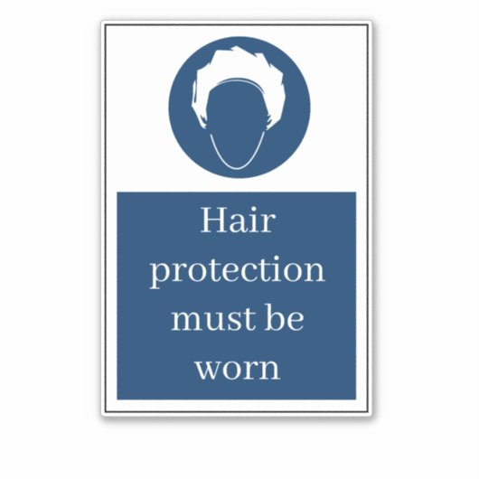 Haarschutz Aufkleber (Vorderseite)