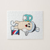 Haarspray als Friseur mit Schere Puzzle (Horizontal)