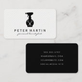 Haarspray Flasche und Schafe Visitenkarte (Vorne/Hinten)