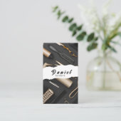 Haarstil Erhöhen Sie Ihre Marke mit jedem Handout Visitenkarte (Stehend Vorderseite)