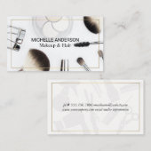 Haarstil und Makeup-Künstler Visitenkarte (Vorne/Hinten)