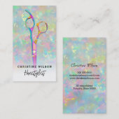 Haarsträßchen auf Opalstein Visitenkarte (Vorne/Hinten)