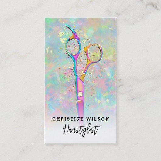 Haarsträßchen auf Opalstein Visitenkarte (Vorderseite)