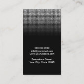 Haarstühle Antiquitätenschere Moderner Glitzer Visitenkarte (Rückseite)