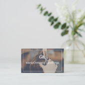 Haarstühle - Barber Business Card Visitenkarte (Stehend Vorderseite)