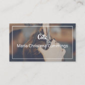 Haarstühle - Barber Business Card Visitenkarte (Vorderseite)