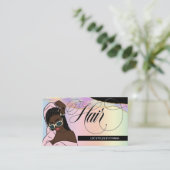 Haarstühle, Braids, Locations, Salon, Logo-Bus Visitenkarte (Stehend Vorderseite)