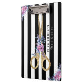 Haarstühle Glitzer Schere Streifen Blume Klemmbrett (Links)