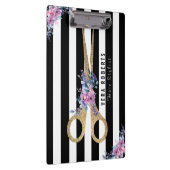 Haarstühle Glitzer Schere Streifen Blume Klemmbrett (Rechts)