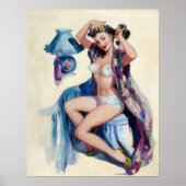 Haarstyling-Button auf Poster (Vorne)