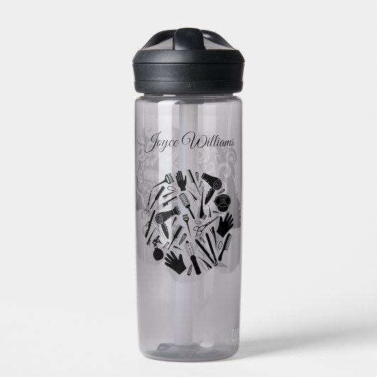 Haarstylist benannt trinkflasche (Vorderseite)