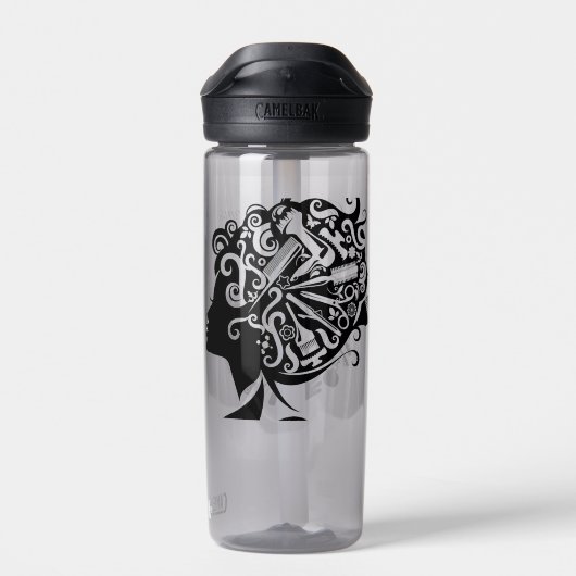 Haarstylist benannt trinkflasche (Rückseite)