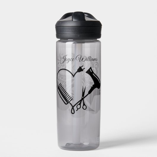 Haarstylist benannt trinkflasche (Vorderseite)