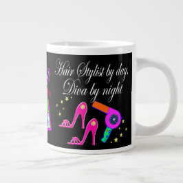 HAARSTYLIST DIVA PERSONALISIERT Jumbo-Tasse