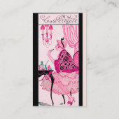 HAARSTYLIST,FASHION SCHÖNHEIT SALON MACHEN AUS KÜN VISITENKARTE (Rückseite)