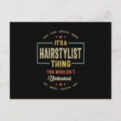 Haarstylist Job Titel Männer Frauen Geschenk Postkarte (Vorderseite)