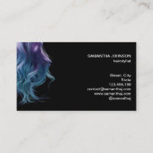 Haarstylist moderne Typografie Visitenkarte (Rückseite)