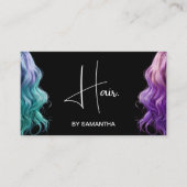 Haarstylist moderne Typografie Visitenkarte (Vorderseite)