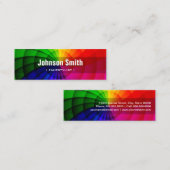 Haarstylist - Radialschleimhautfarben Mini Visitenkarte (Vorne/Hinten)