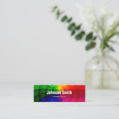 Haarstylist - Radialschleimhautfarben Mini Visitenkarte (Stehend Vorderseite)