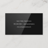 Haarstylist-Tools auf dem Desktop Visitenkarte (Rückseite)