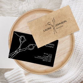 Haarstylisten Moderne Minimalistische Einfache Sch Visitenkarte