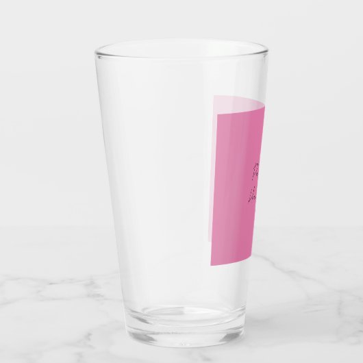 Haarstylistin beruflich schlicht-rosa Feminin Glas (Rechts)