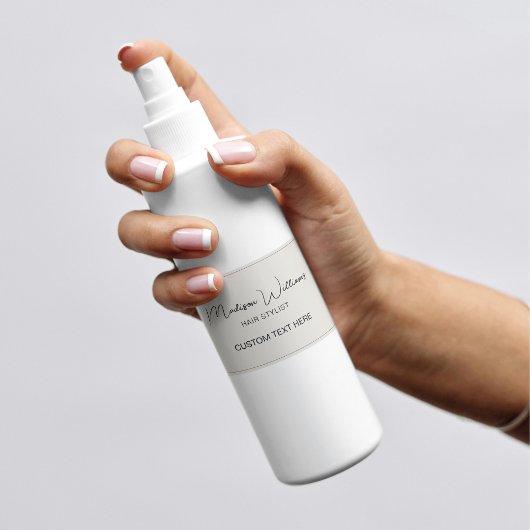 Haarstylistin modern neutral rechteckiger aufkleber