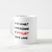 Haarstylistin, phantastisch kaffeetasse (Vorderseite Links)