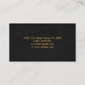 Haarstylistin - Schere und Schmetterlingskunst Visitenkarte (Rückseite)