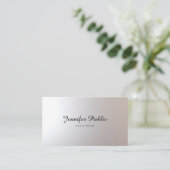 Haarstylistin Schönheitssalon Script Graceful Glam Visitenkarte (Stehend Vorderseite)