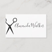 Haarstylistische Schere | Haarschnitt Visitenkarte (Vorderseite)