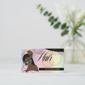 Haarstylle, Leisten, Orte - Logo hinzufügen Visitenkarte (Stehend Vorderseite)