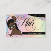 Haarstylle, Leisten, Orte - Logo hinzufügen Visitenkarte (Vorderseite)