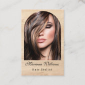 Haarstyllenbogen Foto QL-Code Minimalistisches Hol Visitenkarte (Vorderseite)