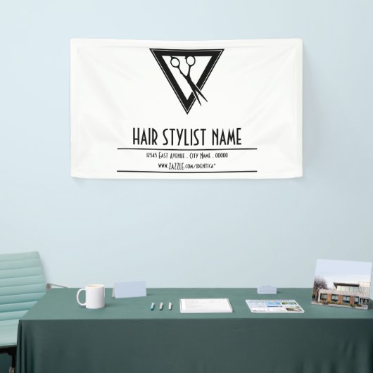Haarstyllenschere Banner (Messeveranstaltung)