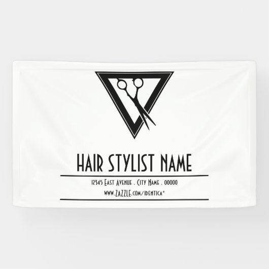 Haarstyllenschere Banner (Horizontal)