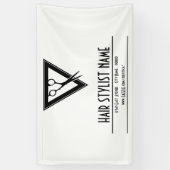 Haarstyllenschere Banner (Vertikal)