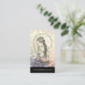 Haartrader - Braide - Hirngewächse - Stylist - Sal Visitenkarte (Stehend Vorderseite)