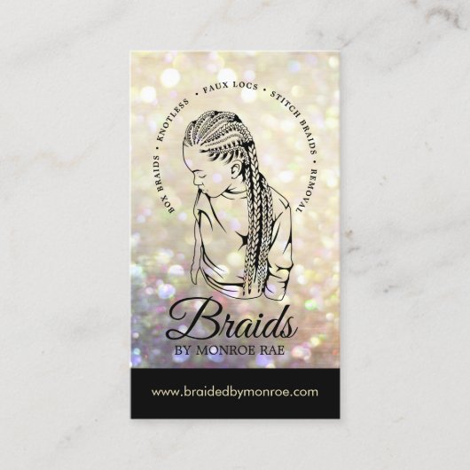 Haartrader - Braide - Hirngewächse - Stylist - Sal Visitenkarte (Vorderseite)